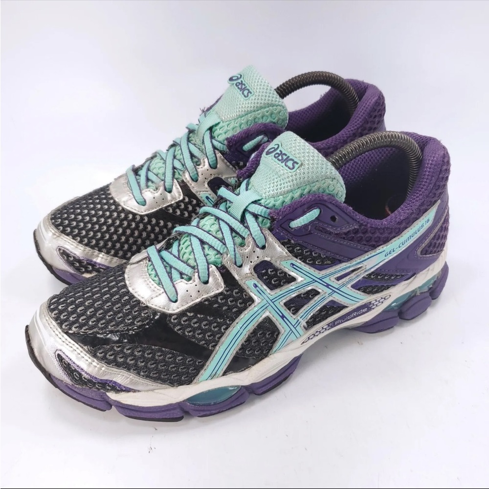 Asics Gel-Cumulus 16 Athletic Training Shoe Womens Size 8.5 T489N Gray Purple